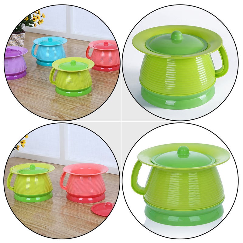 2 pcs Children Spittoon Thickened Adult Chamber Pot Covered Night Urinal - Image 2