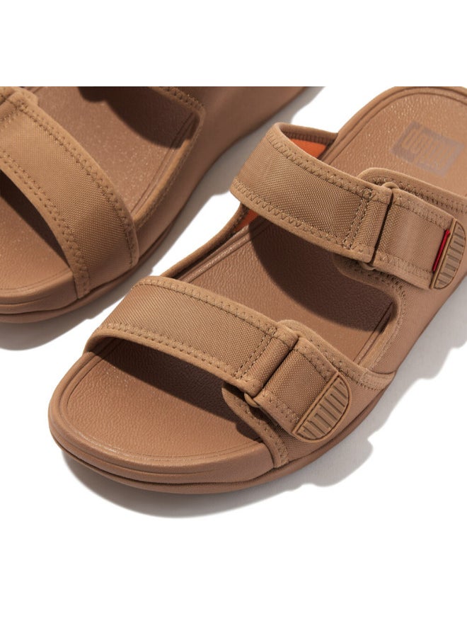 FitFlop 049-807 Fitflop Mens Sandals Gogh Moc Mens Adjustible Slide GT3-B89 Tan  - Image 3