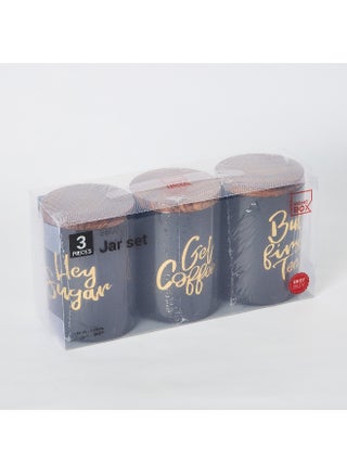 3-Piece Tea Coffee Sugar Jar Set 1000 ml - view 5