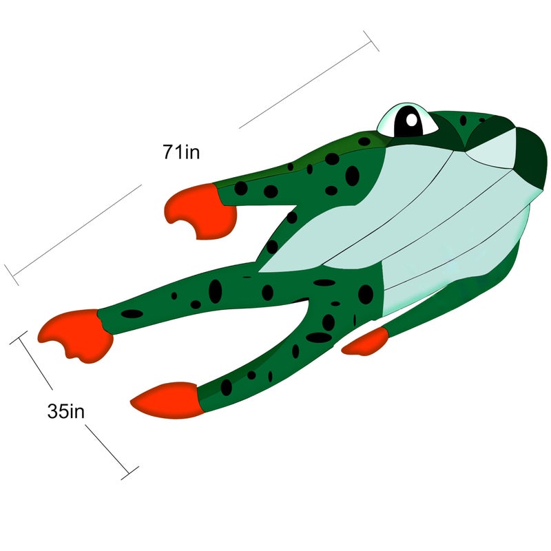 HENGDA KITE 3D Frog Kite for Kids and Adults,Easy to Fly,Excellent Fabric and Structure Design,Huge Frameless Soft Parafoil Giant Kites - Image 2