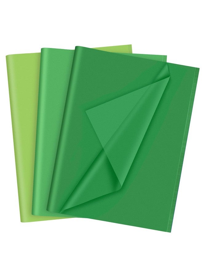 PLULON 60 Sheets Green Tissue Paper Bulk Green Tissue Paper Sheets For Gift Bags For Saint Patrick'S Day Gift Wrapping Birthday Wedding Holiday Paper Flower(Green) - Image 1