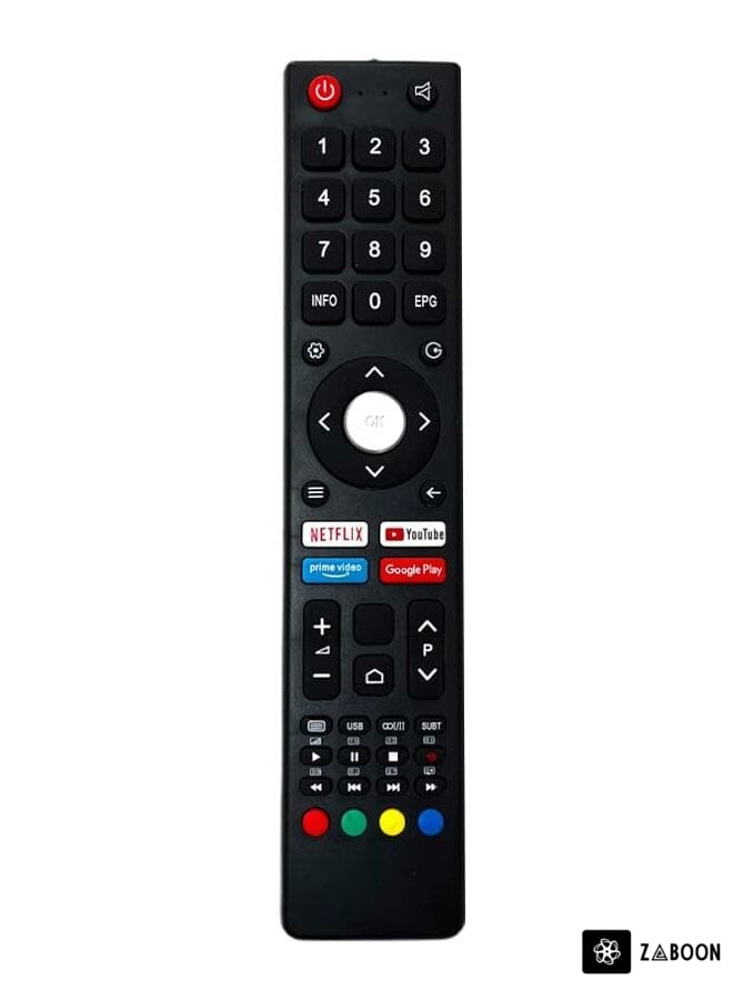 Zaboon Tv Remote Control Suitable for Smart Android 4k LED UHD HD bpl Television with Hotkeys Without Voice Command