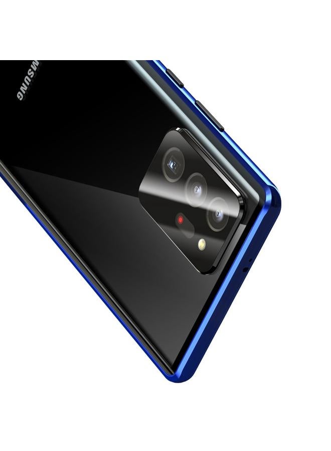 اس-توب جراب لهاتف Samsung Galaxy Note20 Ultra بإطار معدني مغناطيسي وغطاء زجاجي مقوى مزدوج الجوانب - Image 3