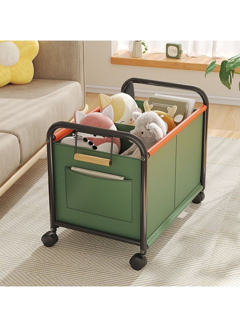 BLOOMING TIME Toy Box Storage with Wheels,Toy Chest for Kids,Removable, Durable, and Portable Storage Container with Handles for Nursery, Playroom, Clothes, Blanket, Bedroom - Image 3
