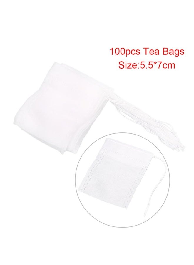 100Pcs Tea Bags Food Grade Empty Scented Tea Bags Infuser Seal Filter Paper  - Image 3