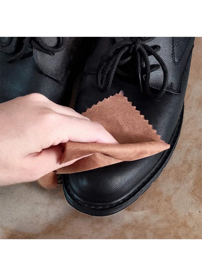 Sweet Life Shoe Shine Kit with PU Leather Sleek Elegant Case, 7-Piece Travel Shoe Shine Brush kit - Image 3