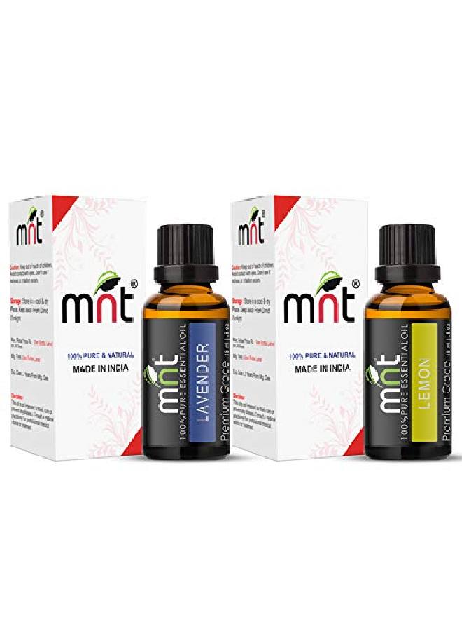 MNT Combo of Lavender Oil and lemon Oil For Hair Growth Skin care (Each 15ML) 100% Pure l Oil - Image 3