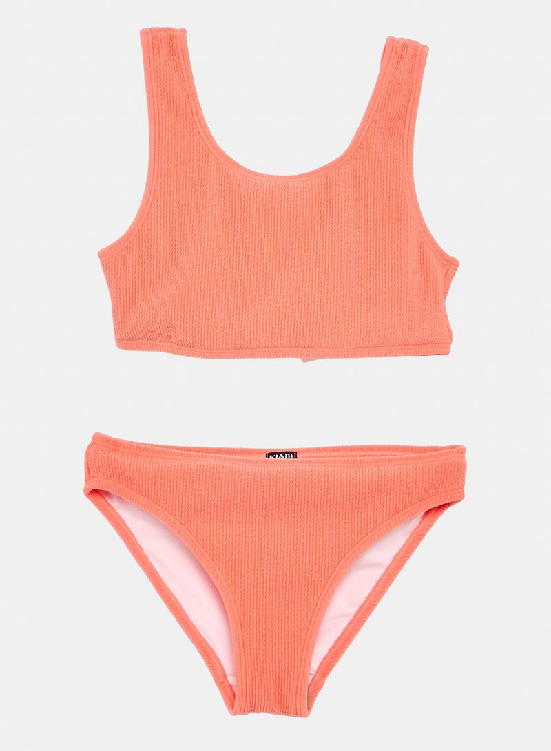 Kiabi Two-Piece Swimsuit Orange - Image 1