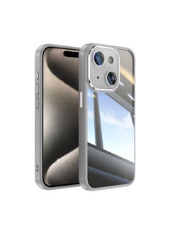 HuHa Case Cover For iPhone 13 Acrylic Hybrid TPU Armor Shockproof Phone Case Grey 