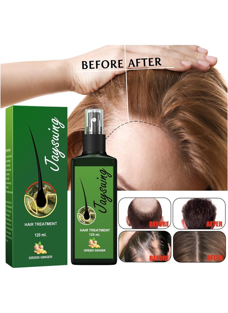 Jaysuing - Hair Growth Serum Spray Dense Fast Regrowth Ginger Oil Anti Loss Treatment - Image 1