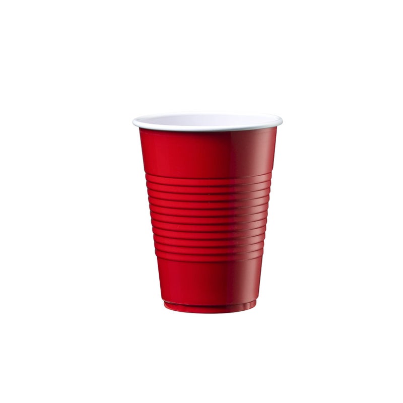 Comfy Package [240 Count] 9 oz. Disposable Party Plastic Cups - Red Drinking Cups - Image 2