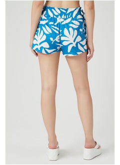 FOREVER 21 Tropical Leaf Print Drawstring Shorts  - Image 4