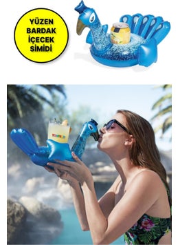 Toyfest 2 Pieces - Pool Sea Pelican and Peacock Model Inflatable Floating Drink Cup Holder BW34127  - Image 5