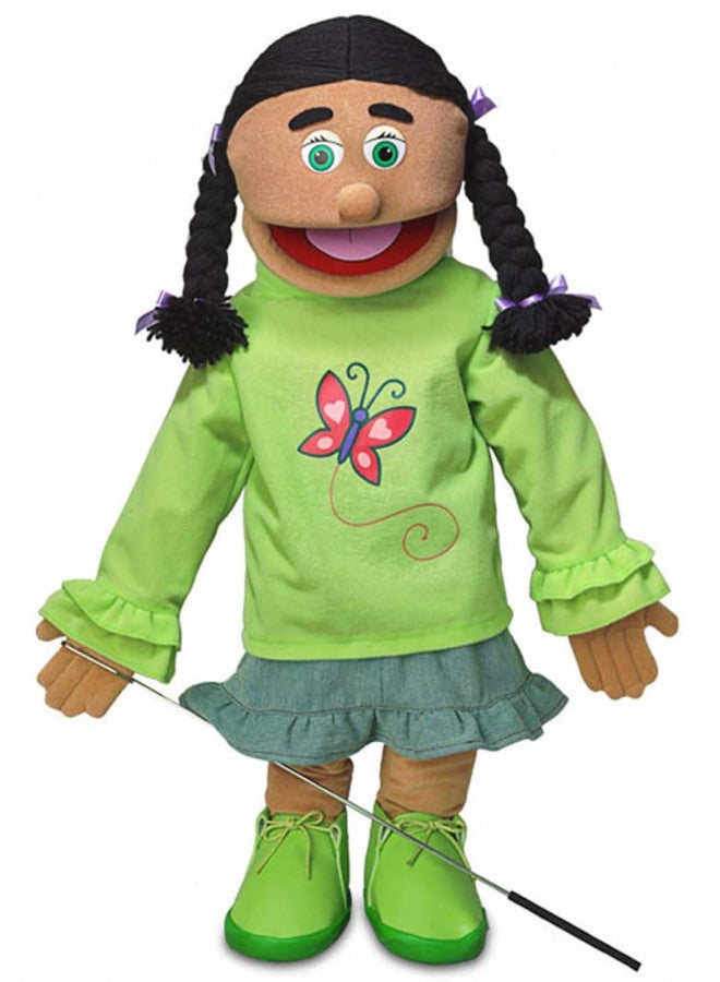 Silly Puppets دمية متكلم بأسلوب فنتريلوكويست، فتاة هيسبانية، كاملة الجسم، 25" - Image 1