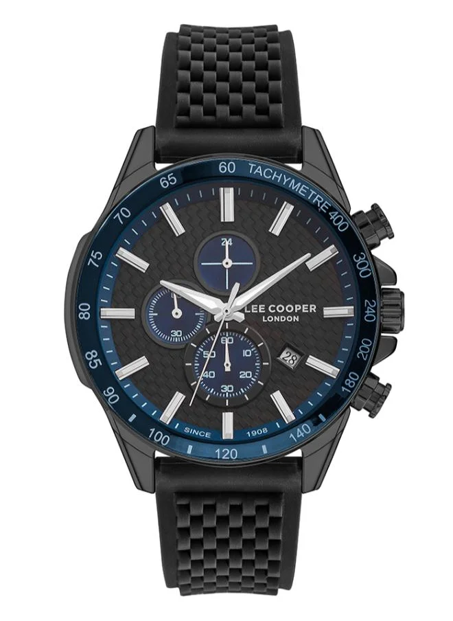 Lee Cooper Lee Cooper LC07341.651 Men's Multi Function Display Watch & Silicone Strap Black
