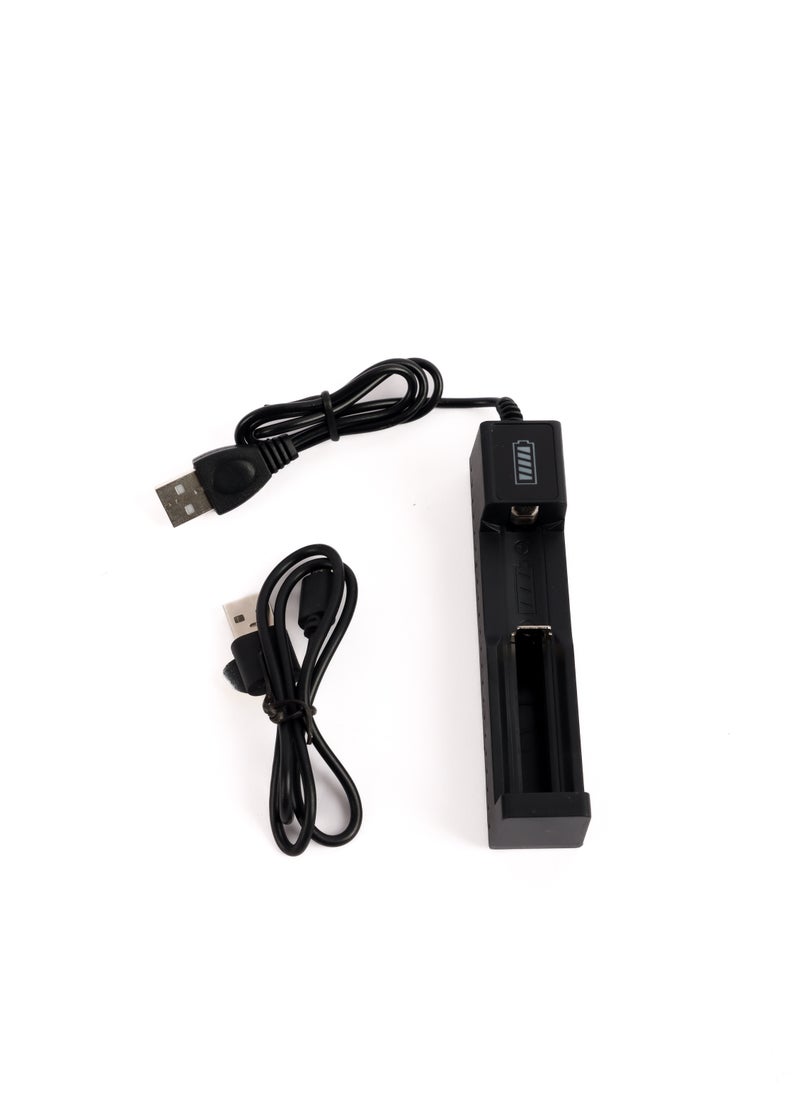LUSTER - Flashlight Rechargeable LED  with Battery Charger - Image 1