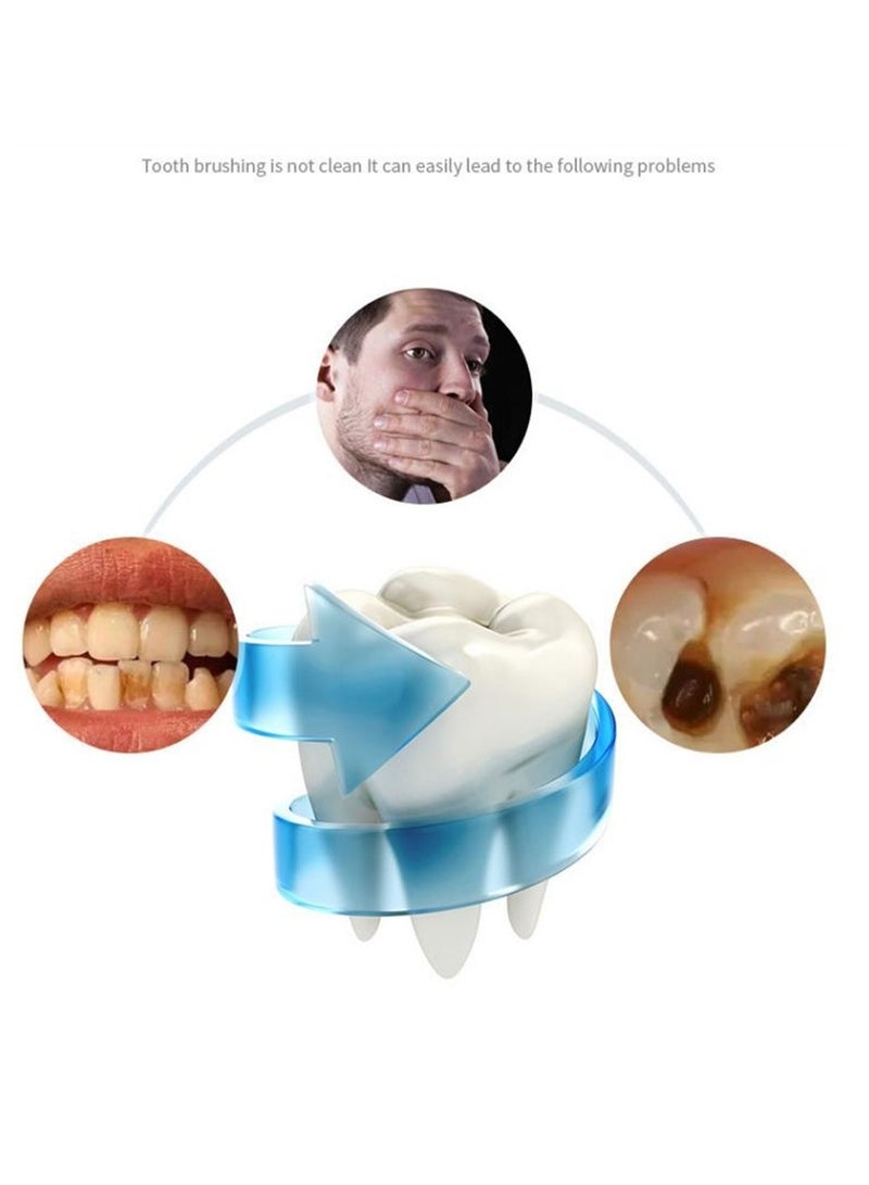U-shaped tooth beauty instrument portable cold light tooth cleaner ultrasonic tooth cleaner voice electric toothbrush - Image 2