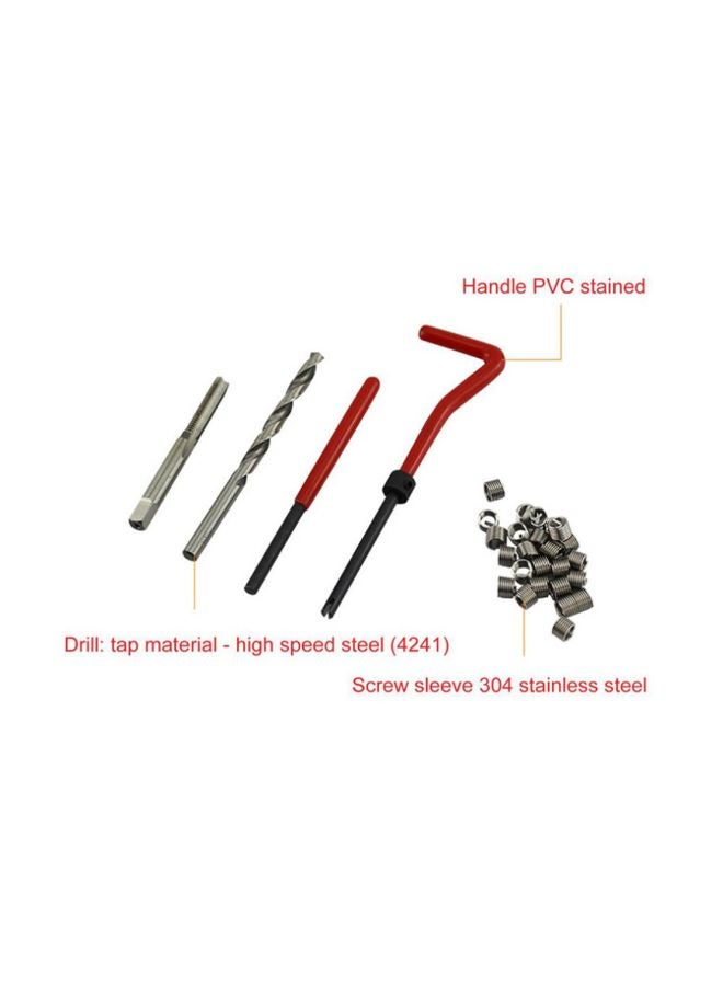 Loquat 131-Piece Helicoil Thread Repair Kit Multicolour - Image 3