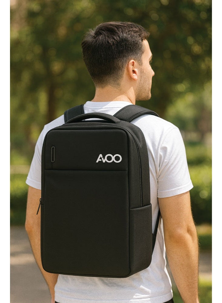 أفو حقيبة ظهر AVOO للابتوب مقاومة للماء – تصميم عملي وأنيق للعمل والسفر - Image 5
