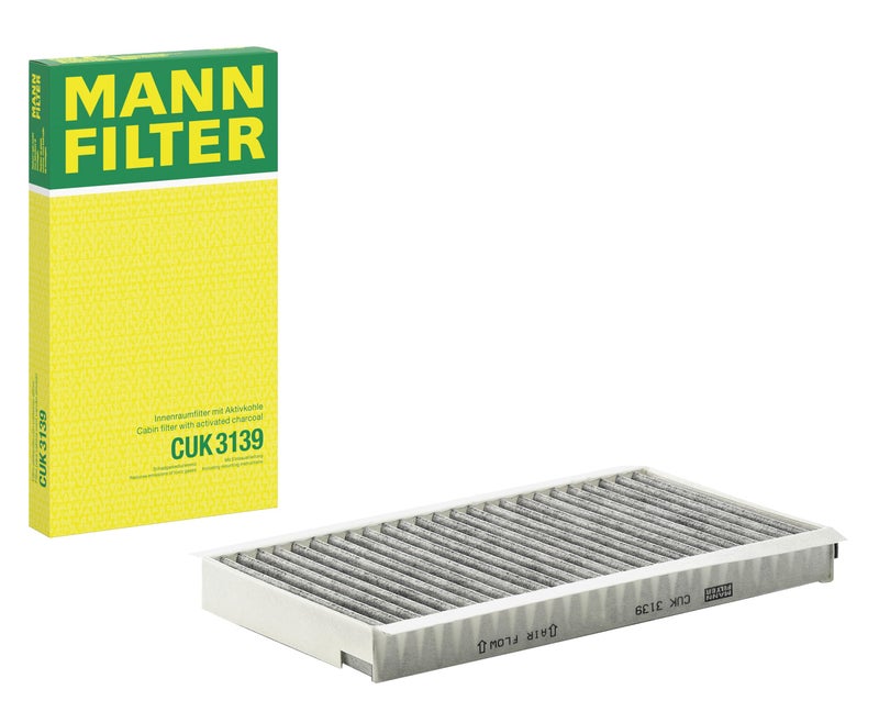 MANN FILTER فلتر هواء المقصورة MANN-FILTER CUK 3139 - فلتر حبوب اللقاح مع الكربون النشط - للسيارات + وسائل النقل - Image 1
