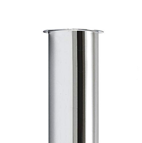 EZ-FLO 1-1/4 x 8 Inch 22-Gauge Steel Flanged Sink Tailpiece, Brass Plumbing Fitting, Chrome Finish, 35134 - Image 3