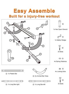 Pull up bar doorway, indoor fitness pullup chin up bar indoor multi-function door single parallel bars gym exercise equipment training upper body workout bar, dips situps pushups bar - pzsku/Z8CD7122DF1D2F8B97D0EZ/45/_/1719752342/5e070056-2703-45ff-9f49-77a4d043a460