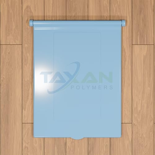 TAXAN POLYMERS Taxan Indian Toilet Seat Cover for Square Commode (21 Inch Orissa Pan) | Hard Plastic PP | Non Soft Close | Blue Bathroom Toilet Lid with Easy Installation Kit | 56 x 42 cm - Image 5
