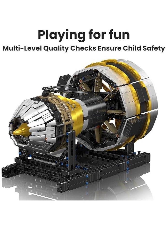 Mould King 10141 Aircraft engine Building Set, small engine building set model, aviation enthusiast building model, adult and children building set toy 2256 pieces 14+