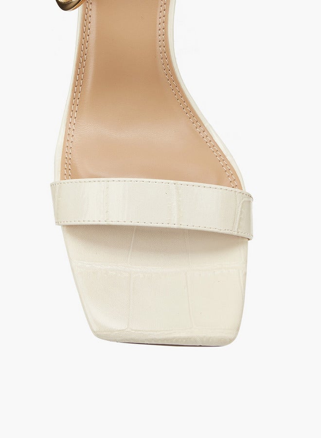 Celeste Women's Solid Wedge Heeled Sandals with Buckle Closure - Image 4