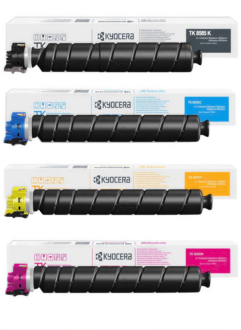 كيوسيرا Original Kyocera TK-8585 Toner Cartridges for TASKalfa MZ4001ci/MZ5001ci/MZ6001ci/MZ7001ci -(4-Pack) - Image 1