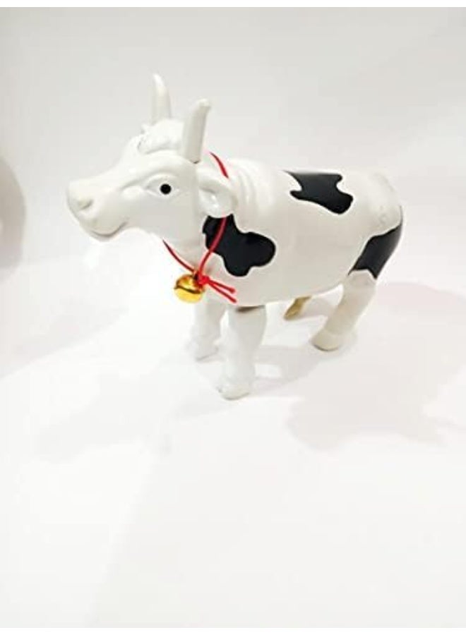 Wind-up Walking Plastic Cow Toy for Kids – High-Quality Mechanical Animal Toy & Perfect Birthday Gift - Image 2
