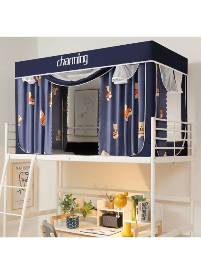 Arabest Bed Canopy Tents Curtain Blackout Curtain Single Bed Tent Curtain Student Shading Cloth Bed Canopy Mosquito Net Student Sleep Privacy Protection - Image 1