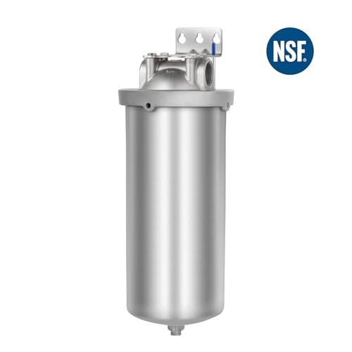 Amwater NSF/ANSI 42 Certification Big+ Stainless Steel Filter Housing for 10”Length,4.5"OD Filter Cartridge(10" C Housing-1.5NPT) - Image 2