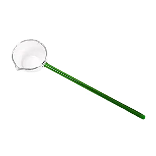 CALANDIS® Cooking Ladle Cooking Sauce Gravy Spoon for Punch Soup Sauce Egg Restaurant Green | Glass | 1 Piece Spoon - Image 1