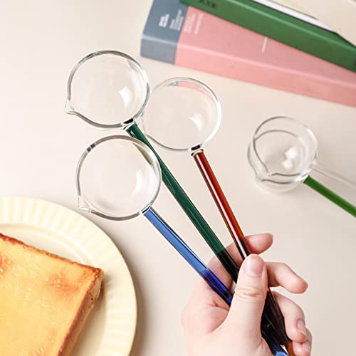 CALANDIS® Cooking Ladle Cooking Sauce Gravy Spoon for Punch Soup Sauce Egg Restaurant Green | Glass | 1 Piece Spoon - Image 4