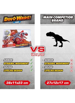 ROBO ALIVE Robo Alive 7132 Dino Wars T-Rex Toy, Assorted Colors  - Image 3