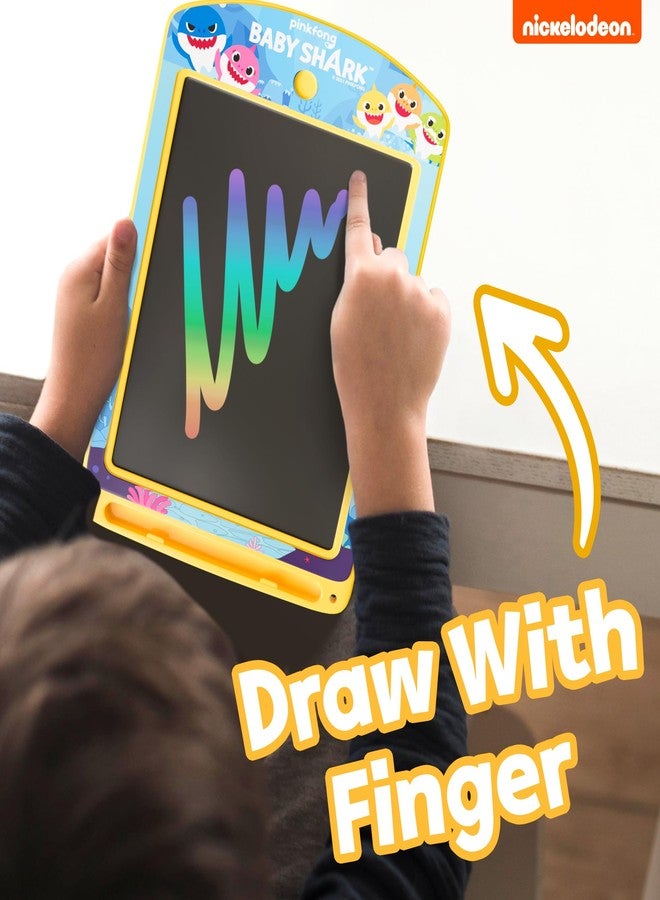 Lollipop - Drawing Tablet for Kids - Baby Shark Rainbow LCD Doodle Pad +3 with Stylus, Baby Drawing Board for Travel - Color Writing Tablet, Educational Electronic Learning Toy - Image 4