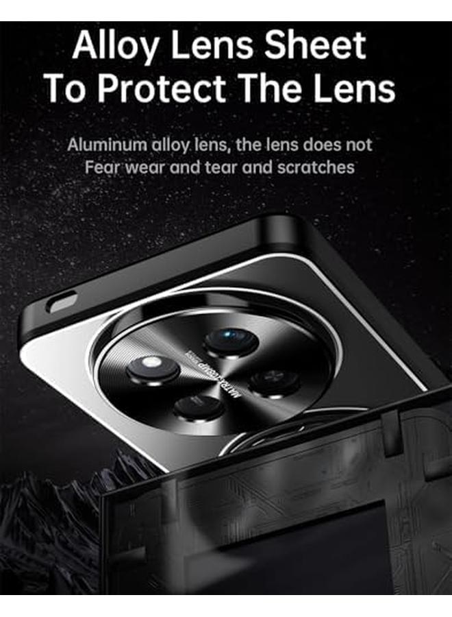 erorex Case Compatible With Honor X9C 5G X60 Pro Metal Matte Case Compatible With Mag Safe Camera Lens Protection Shockproof Slim Phone Case Cover With 360 Rotatable Ring Stand Titanium - Image 3
