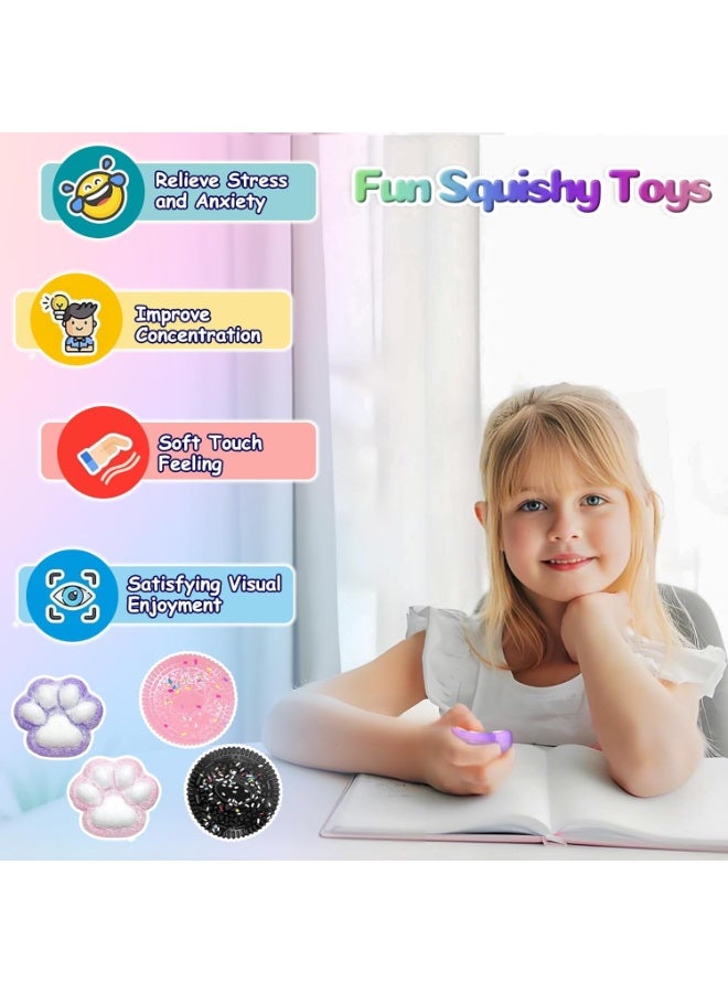 squishy 4 Pcs Squishy Toys, Tabba Squishy, Fufu Squishy Super, Anxiety Relief Sensory Toy, Squishy Fidget Toys for Kids and Adults - Image 2