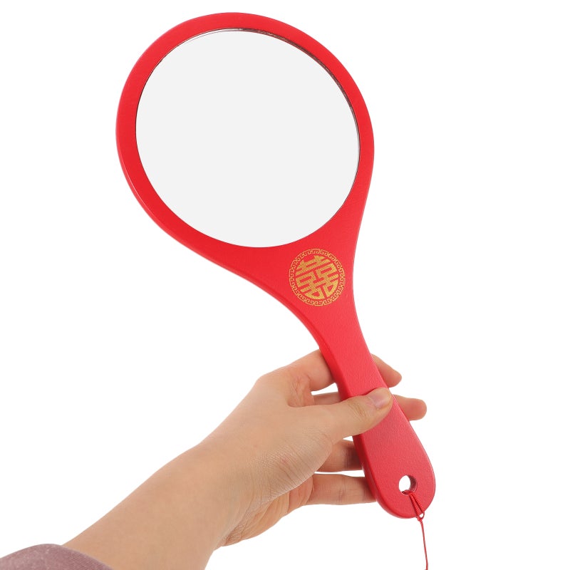 1 Pair Wedding Bridal Mirrors Makeup Mirrors Tassel Mirrors Bride Wedding Supplies - Image 5