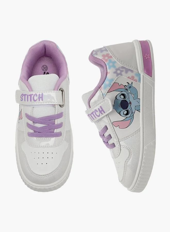 ديزني Girls Hook & Loop Ankle Sneakers