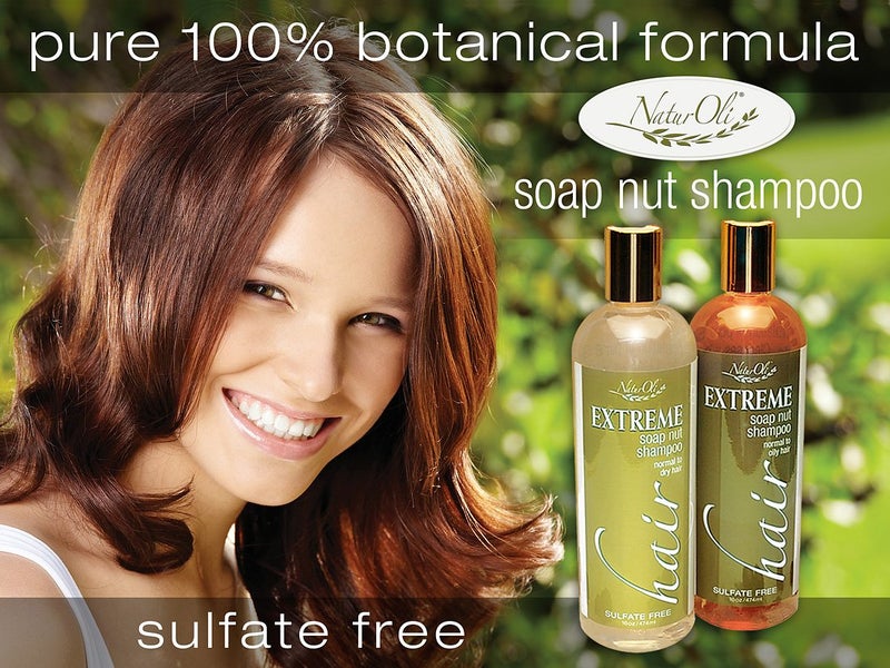 NaturOli Soap Nut / Soapberry Shampoo - Organic Natural Hair Care - Sulfate Free! Gluten free & Vegan. EXTREME Hair is made with USDA Organic soap nuts / soap berries! - Normal to Dry 16oz - Image 3