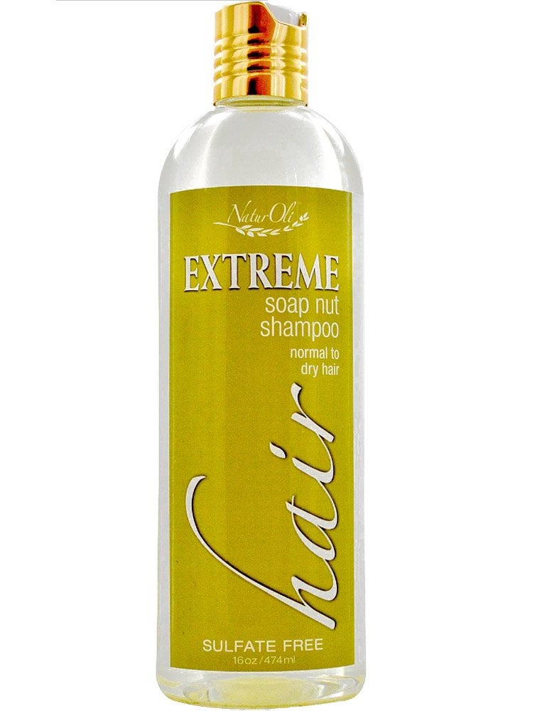 NaturOli Soap Nut / Soapberry Shampoo - Organic Natural Hair Care - Sulfate Free! Gluten free & Vegan. EXTREME Hair is made with USDA Organic soap nuts / soap berries! - Normal to Dry 16oz - Image 2