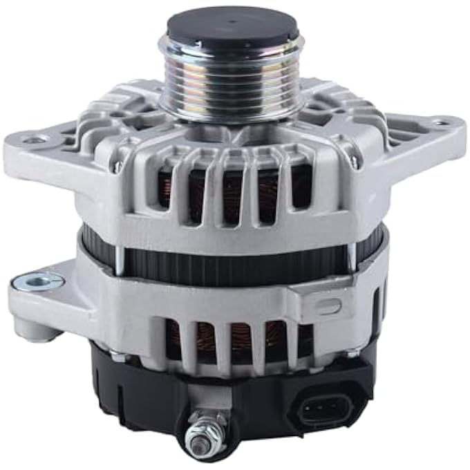 FEIDKS Alternator Compatible with Kia Soul 2017-2019, Rio 2018-2019, Seltos 2021 & Hyundai Accent 2018-2019, 1.6L, 12V 130A 6-Groove Clutch Pulley Clockwise Replace# 2626125 373002B970 - Image 1