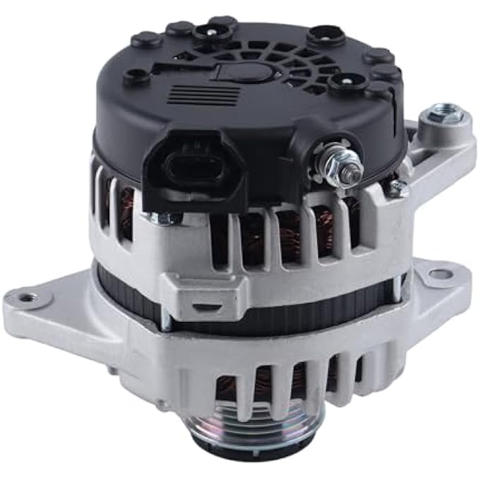 FEIDKS Alternator Compatible with Kia Soul 2017-2019, Rio 2018-2019, Seltos 2021 & Hyundai Accent 2018-2019, 1.6L, 12V 130A 6-Groove Clutch Pulley Clockwise Replace# 2626125 373002B970 - Image 2