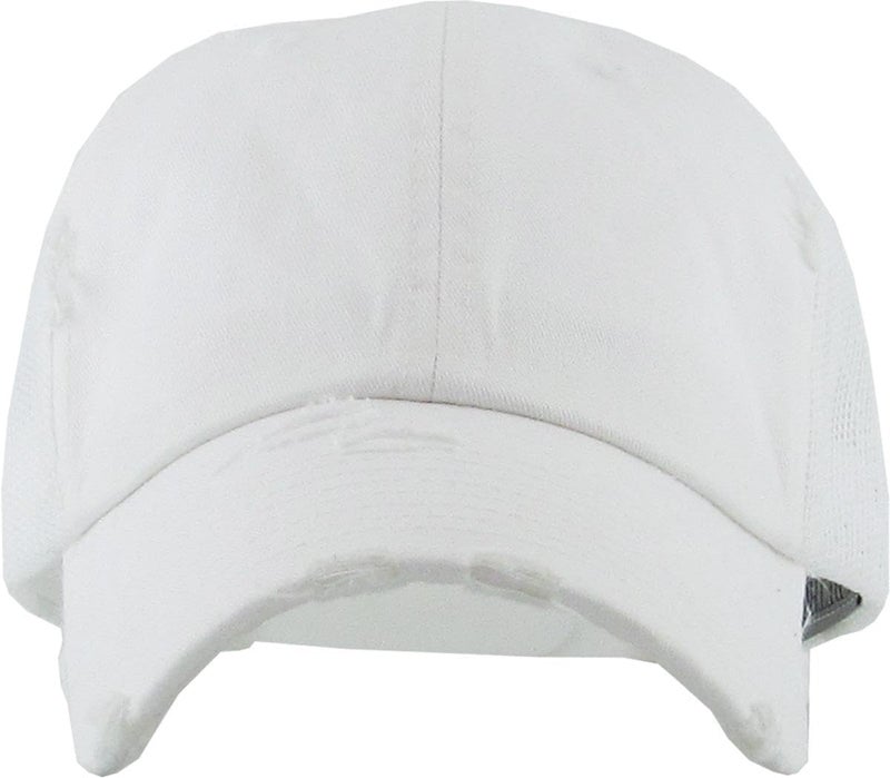 KBETHOS Vintage Washed Distressed Cotton Dad Hat Baseball Cap Adjustable Polo Trucker Unisex Style Headwear - Image 2