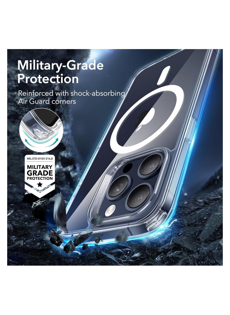 ELTRAZONE iPhone 15 Pro Max Case, Compatible with MagSafe, Military-Grade Protection, Yellowing Resistant, Scratch-Resistant Back, Magnetic Phone Cover for iPhone 15 Pro Max, Classic Series, Clear - Image 4