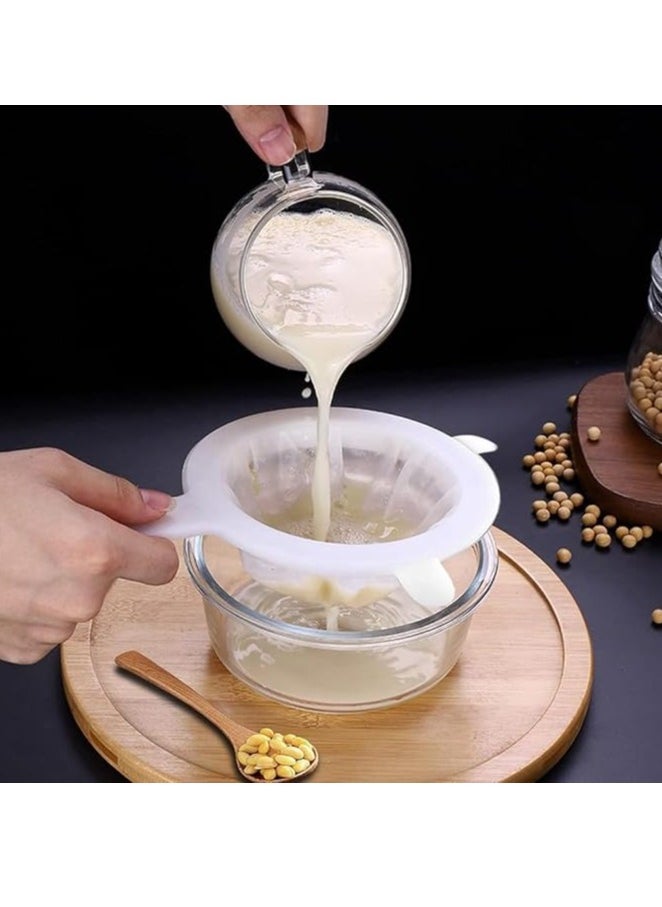 Spaceshoop Sieve filter, filter nylon sieve, fine mesh, food sieve filter, fine mesh filter, nylon strainer, suitable for juice, milk, soy milk, coffee, wine, tea, soup (1pc)  - Image 2