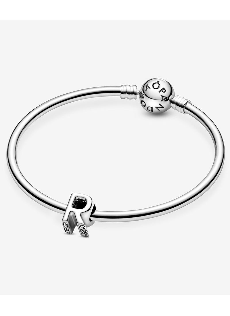 PANDORA - Pandora Moments Letter R Silver Charm 797472 - Image 1