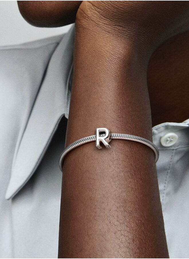 PANDORA - Pandora Moments Letter R Silver Charm 797472 - Image 1